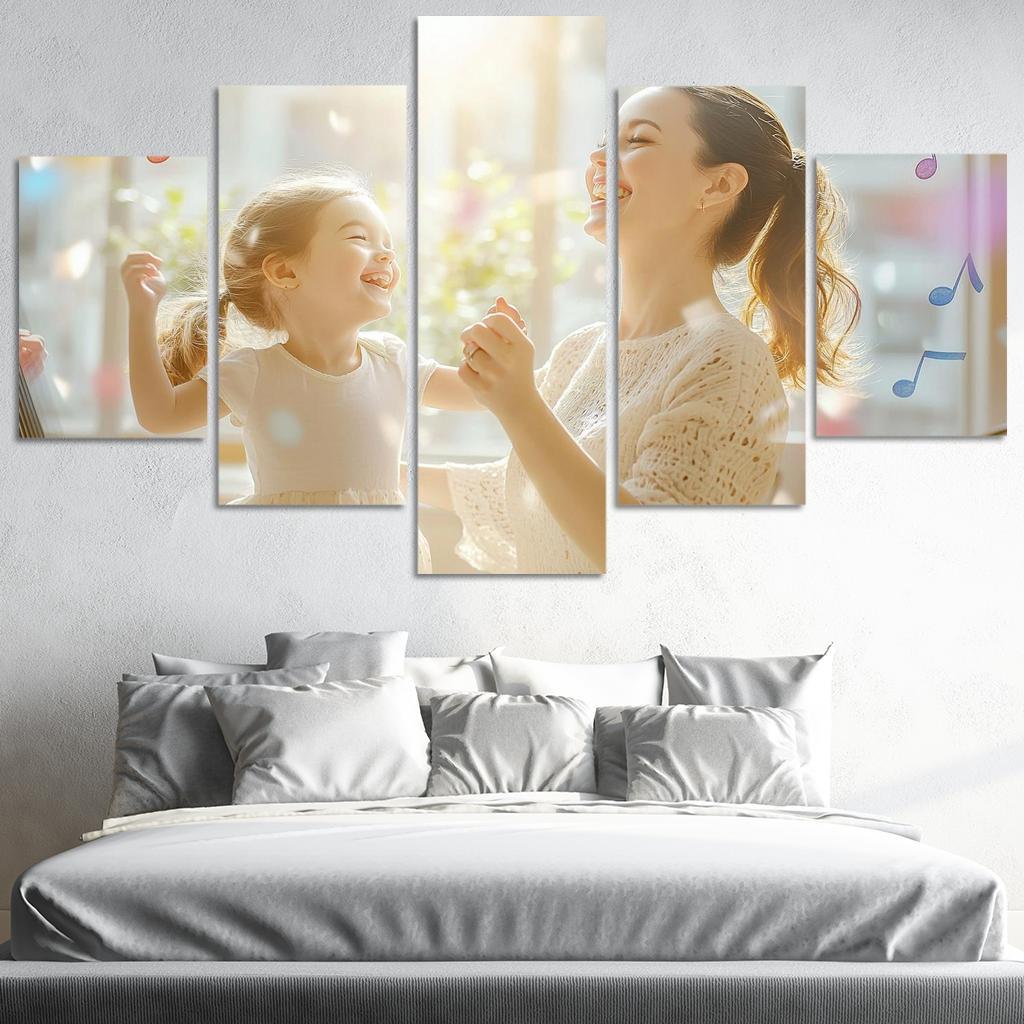 Songs Of The Heart The Melody Of Motherhood Custom Paintings Frame