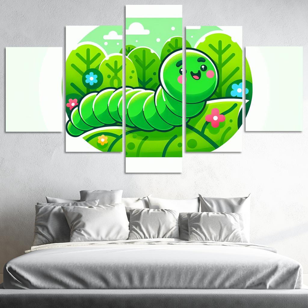 Cute Caterpillar - Nature Explorer Framed Paintings