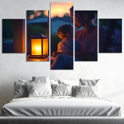 Her Gentle Whisper A Mothers Voice Canvas Paintings Frame