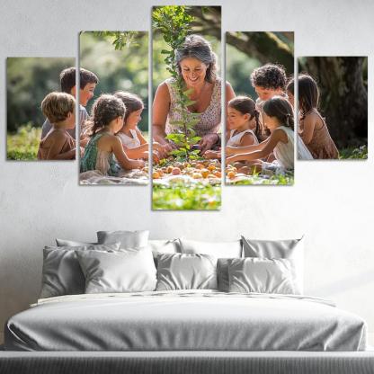 Branches Of Love A Mothers Family Tree Canvas Paintings Frame