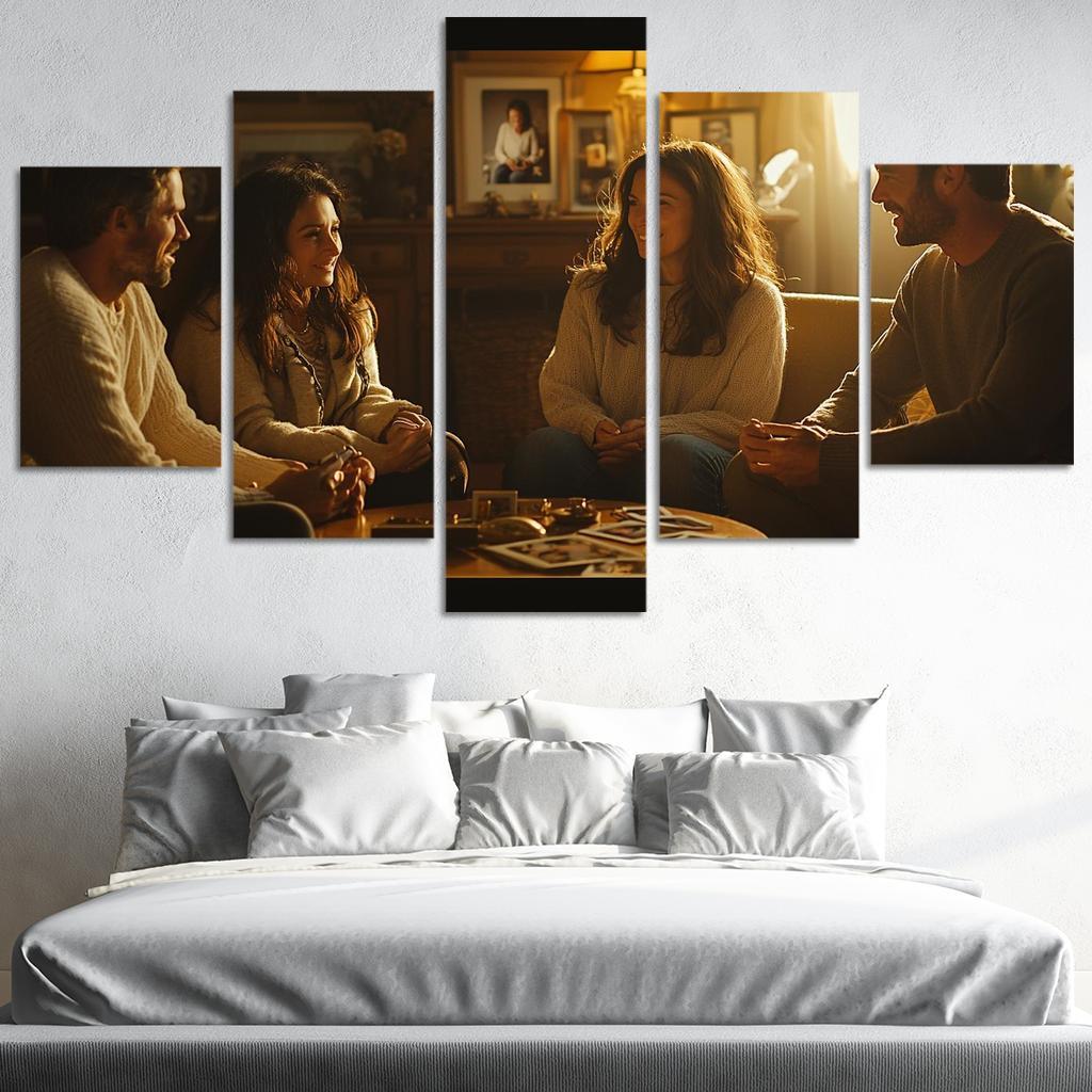 Moments Of Reflection A Mothers Heart Modern Paintings Frame