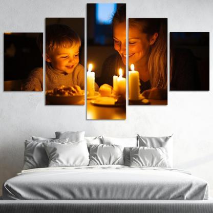 Candlelight Moments Illuminating Love Custom Paintings Frame