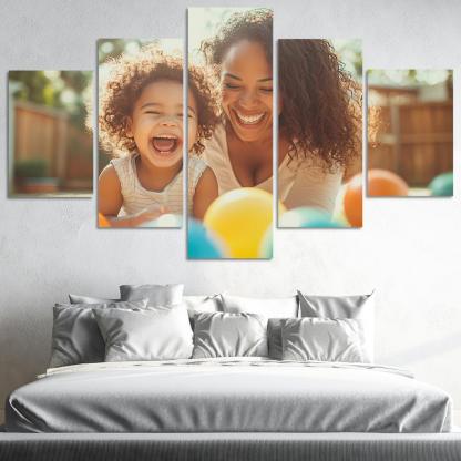 Echoes Of Laughter Celebrating Joy Custom Paintings Frame