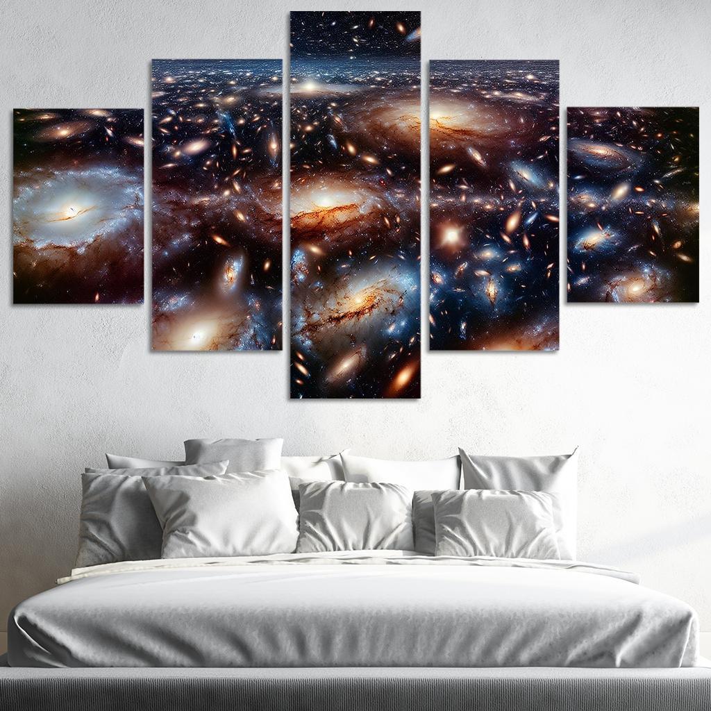 Galactic Superclusters The Universe's Largest Structures Abstract Paintings Frame