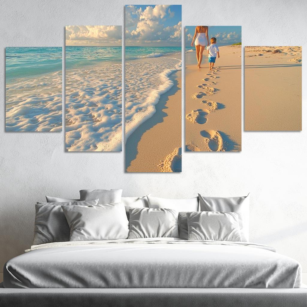 Footprints Of Love A Mothers Lasting Impact Custom Paintings Frame