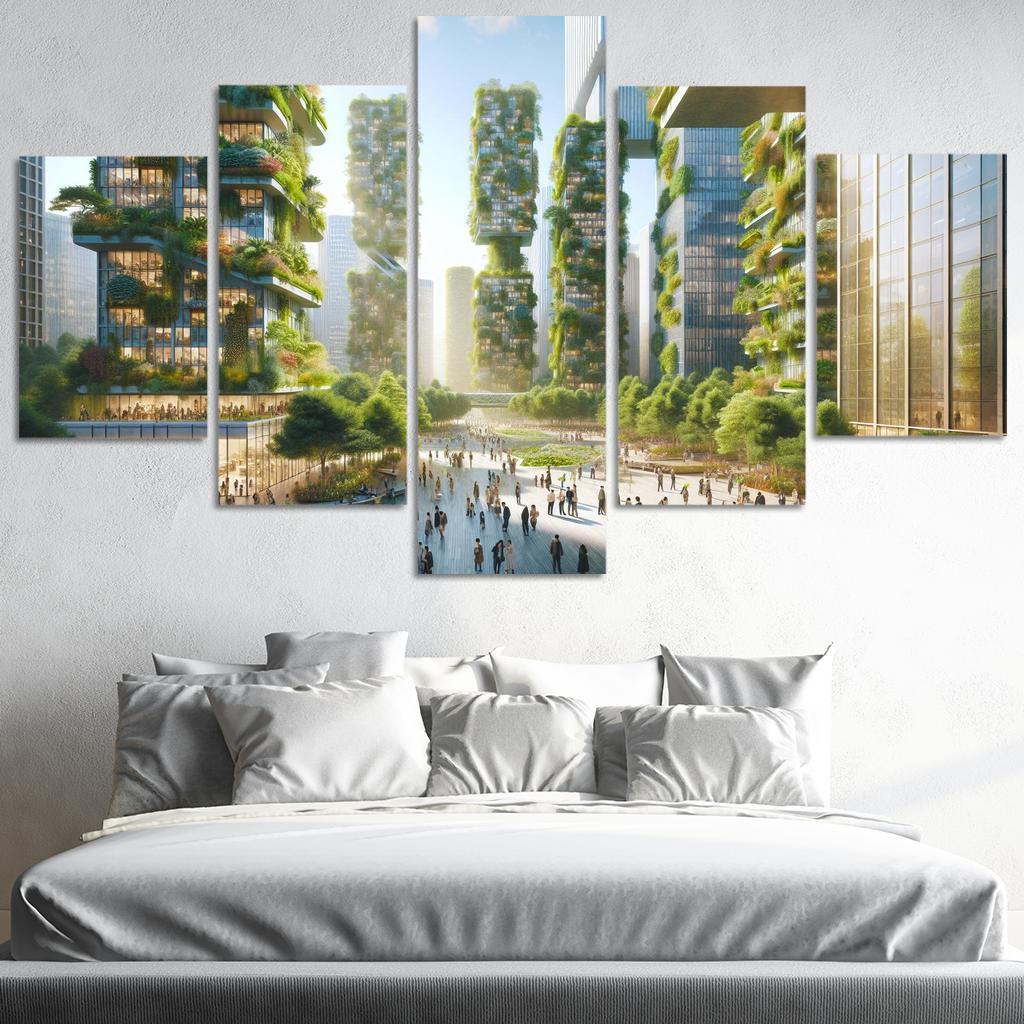 Biophilic Urbanism Custom Paintings Frame