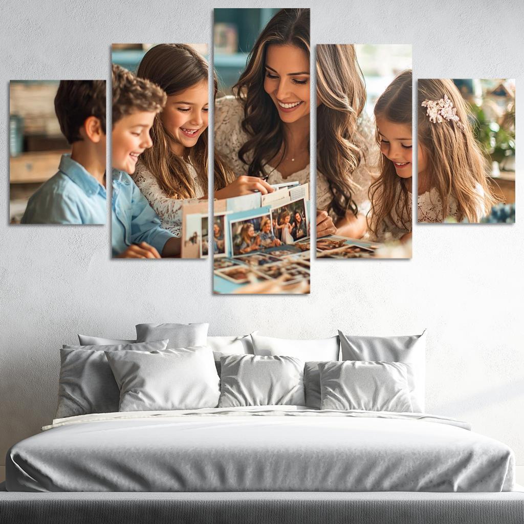 Mosaic Of Memories A Mothers Love Canvas Paintings Frame