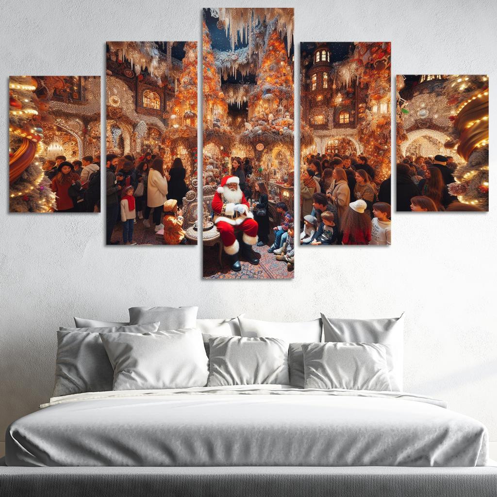 Harrods Christmas Grotto - United Kingdom Modern Paintings Frame