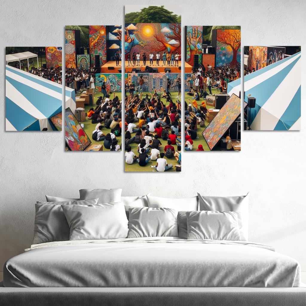 Voices Of The Future Art For Youth Empowerment Multi-panel Paintings