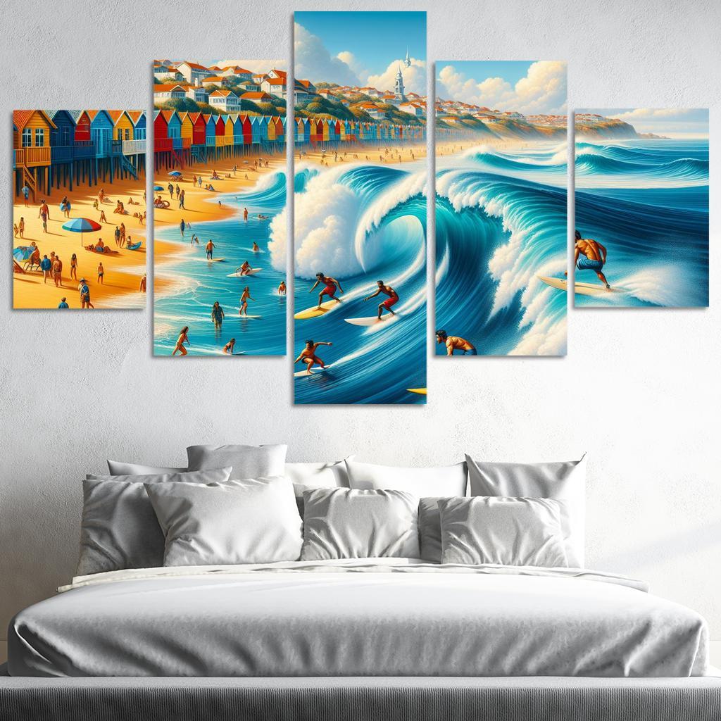 Waves Of Adventure Surfing Retreat Custom Paintings Frame