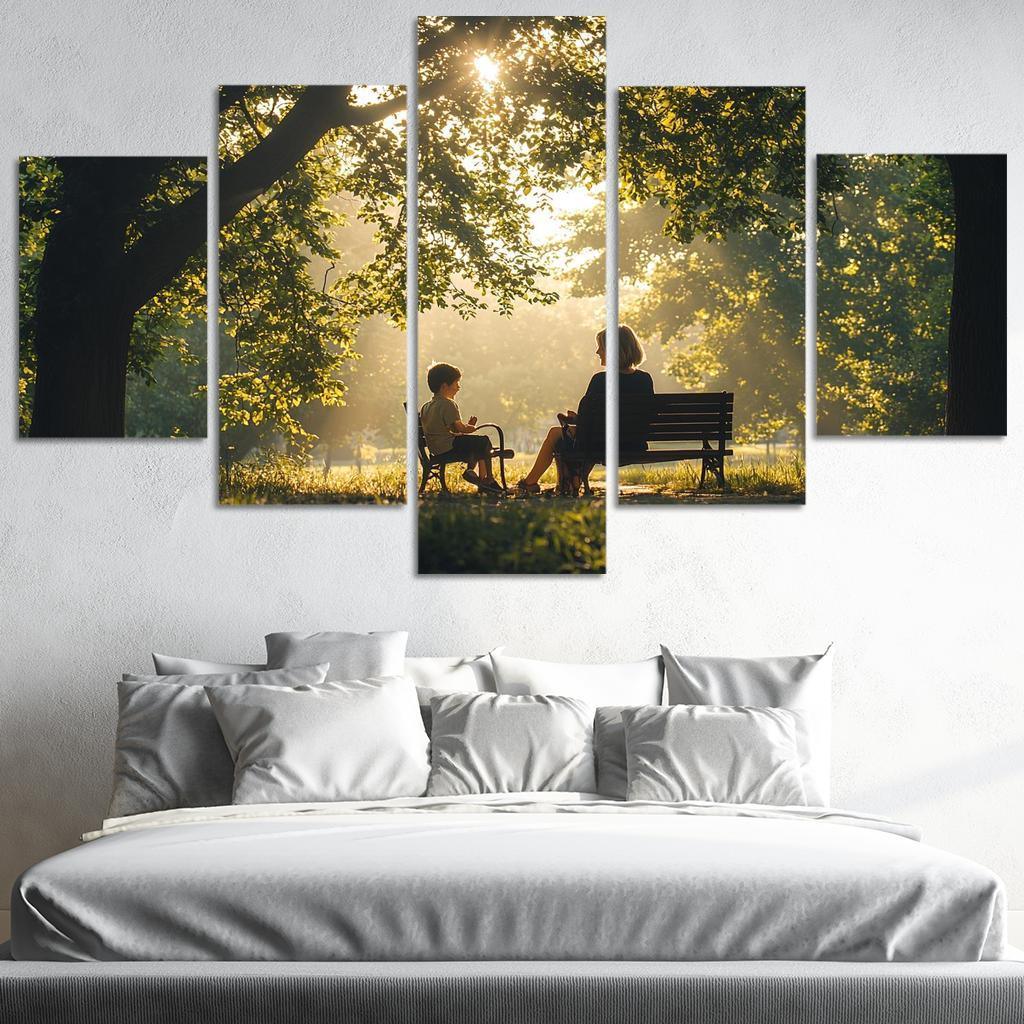 Reflections Of Love A Mother's Heartfelt Advice Canvas Paintings Frame