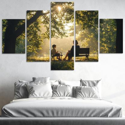 Reflections Of Love A Mother's Heartfelt Advice Canvas Paintings Frame