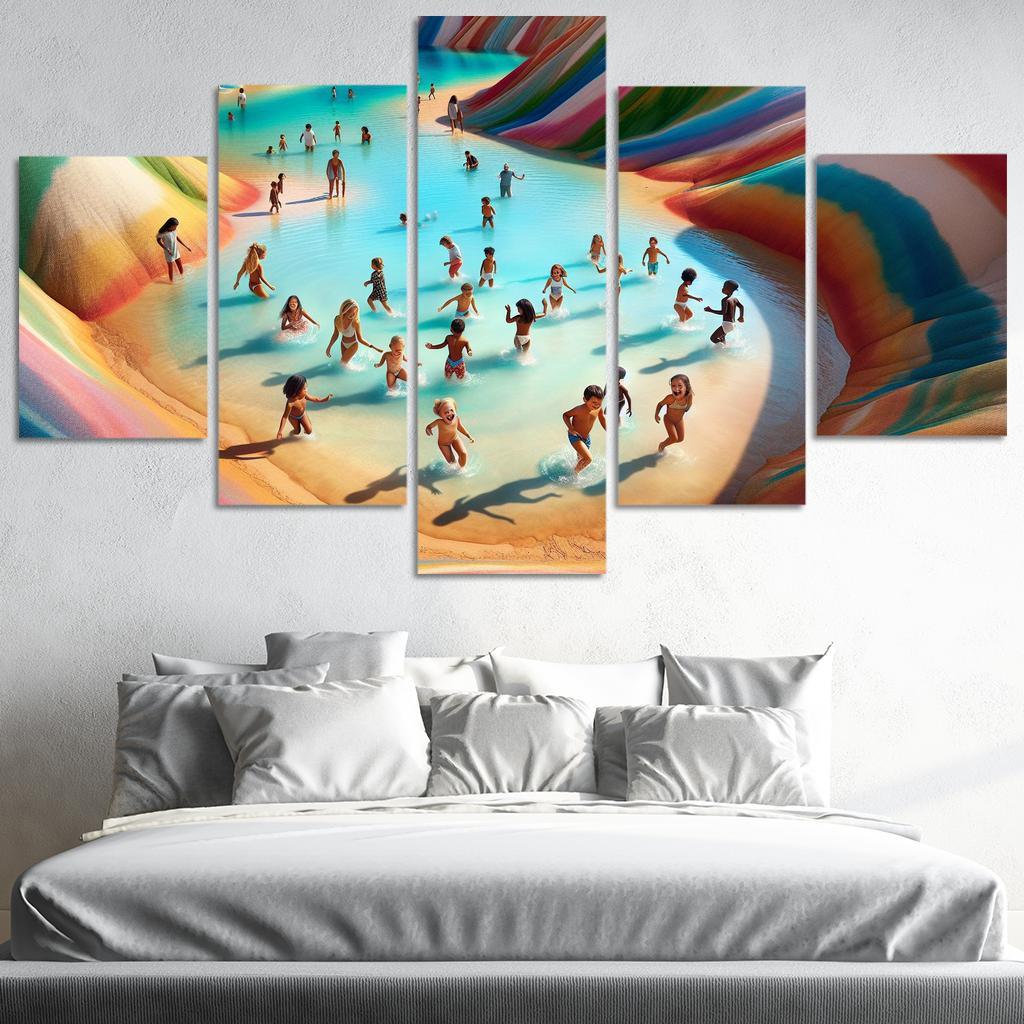 Lagoon Of Dreams Family Adventure Spot Premium Artwork Frames