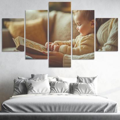 The Nurturing Touch A Mothers Loving Hands Canvas Paintings Frame