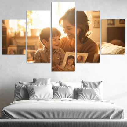 Moments In Time A Mother's Embrace Through The Years Canvas Paintings Frame