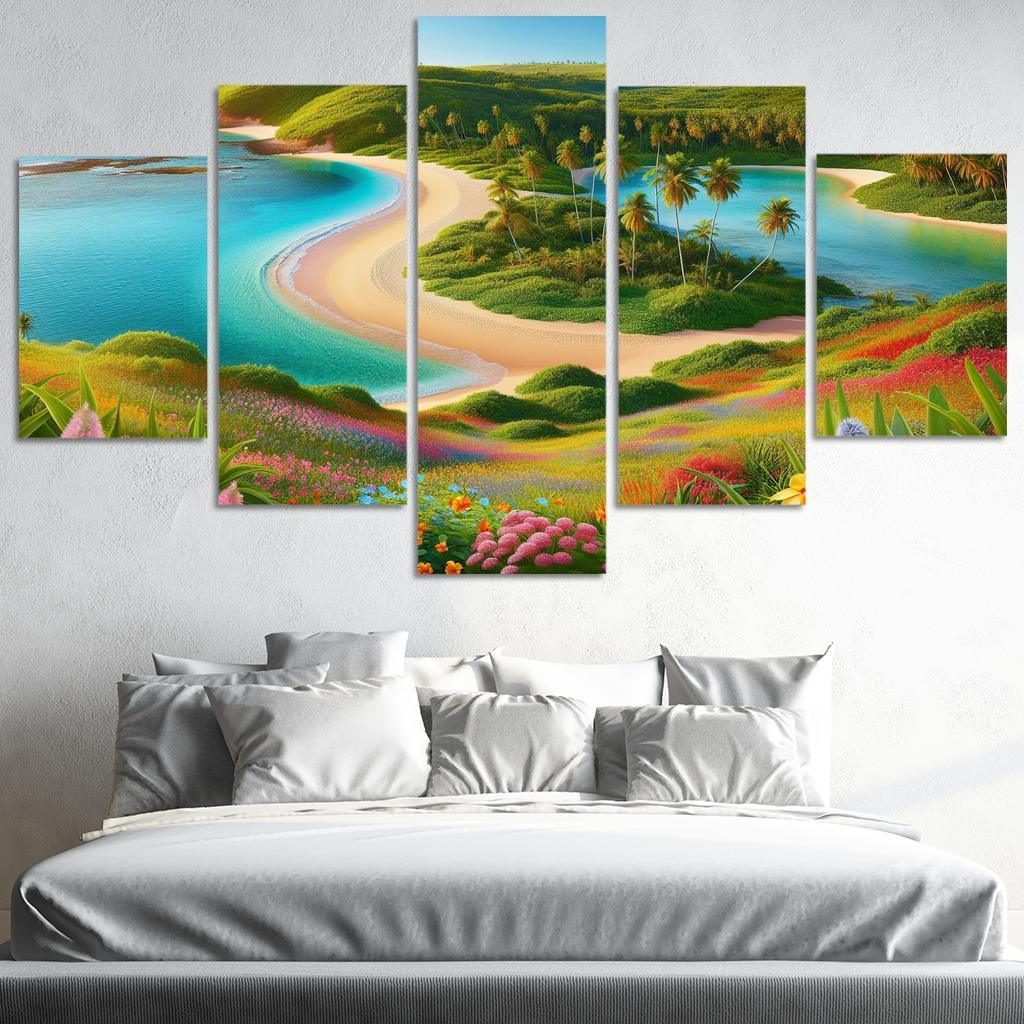 Tranquil Waterside Sanctuary Modern Paintings Frame