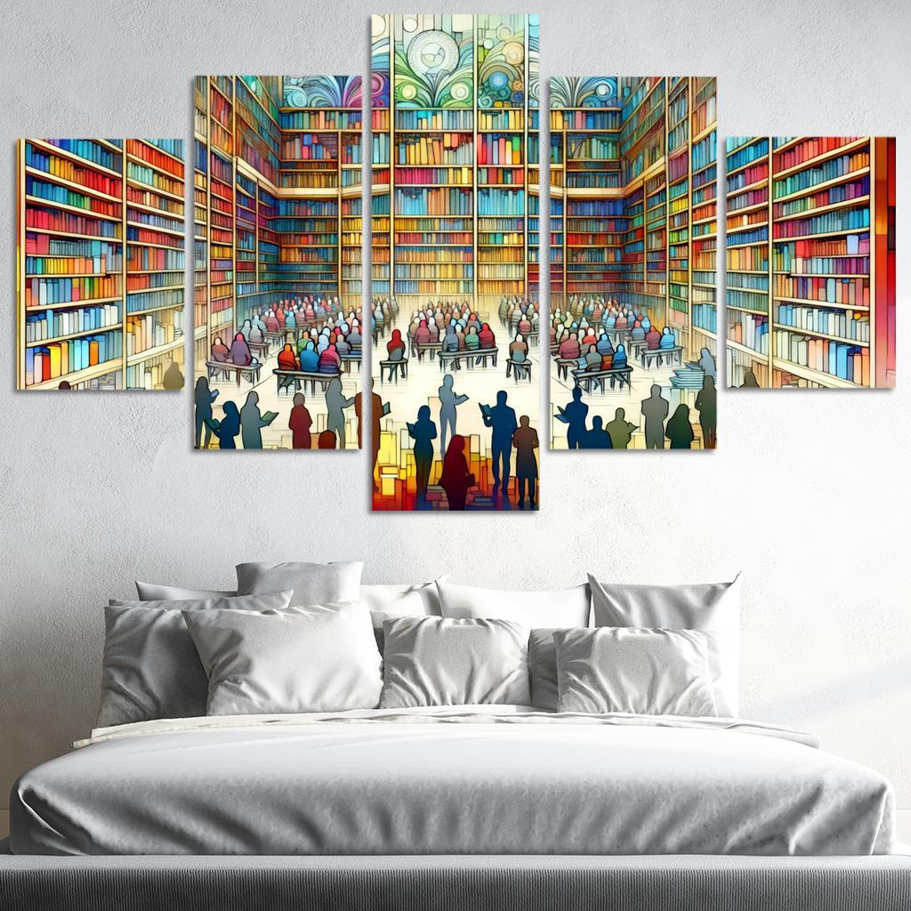 Words Unseen The Impact Of Literacy And Education Multi-panel Paintings