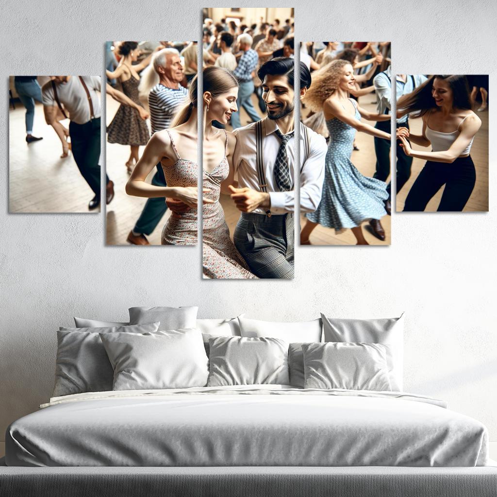 Balboa The Dance Of Swing And Joy Modern Paintings Frame