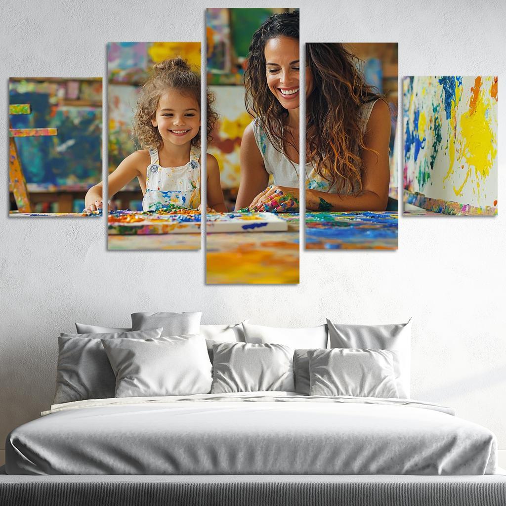 The Canvas Of Love A Mothers Artistry Custom Paintings Frame