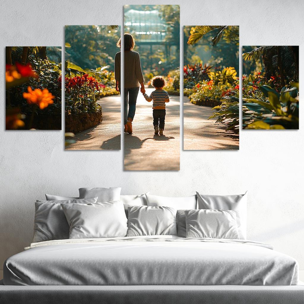 The Path Of Togetherness A Mothers Guiding Hand Custom Paintings Frame