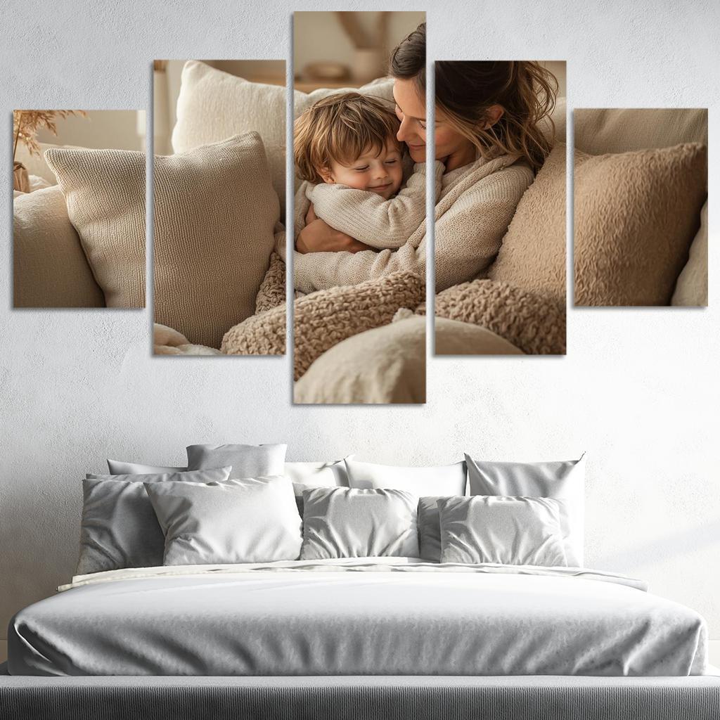 Cocoon Of Comfort A Mothers Safe Haven Custom Paintings Frame