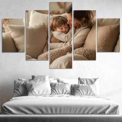 Cocoon Of Comfort A Mothers Safe Haven Custom Paintings Frame