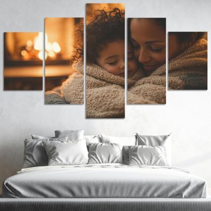 Cocooned In Love A Mothers Warmth Custom Paintings Frame