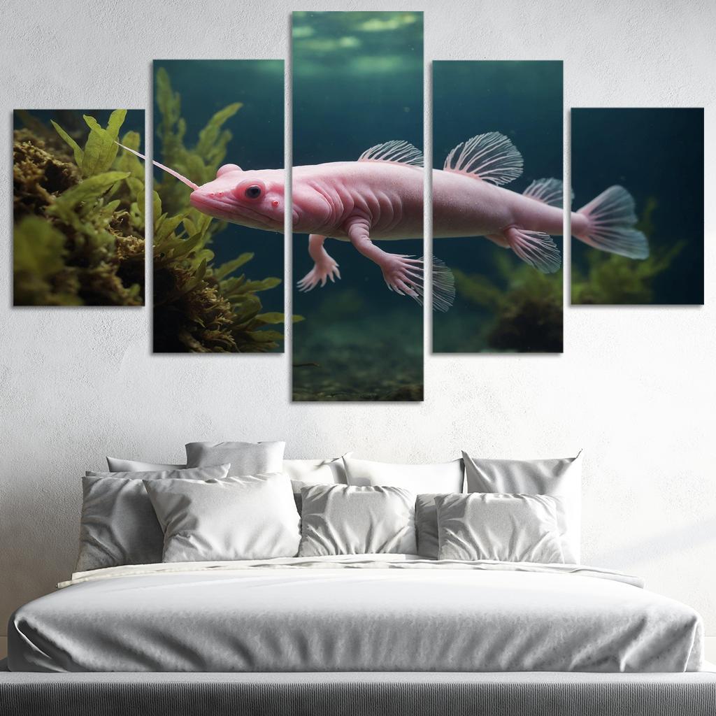 The Mysterious Axolotl A Wonder Of Regeneration Custom Paintings Frame