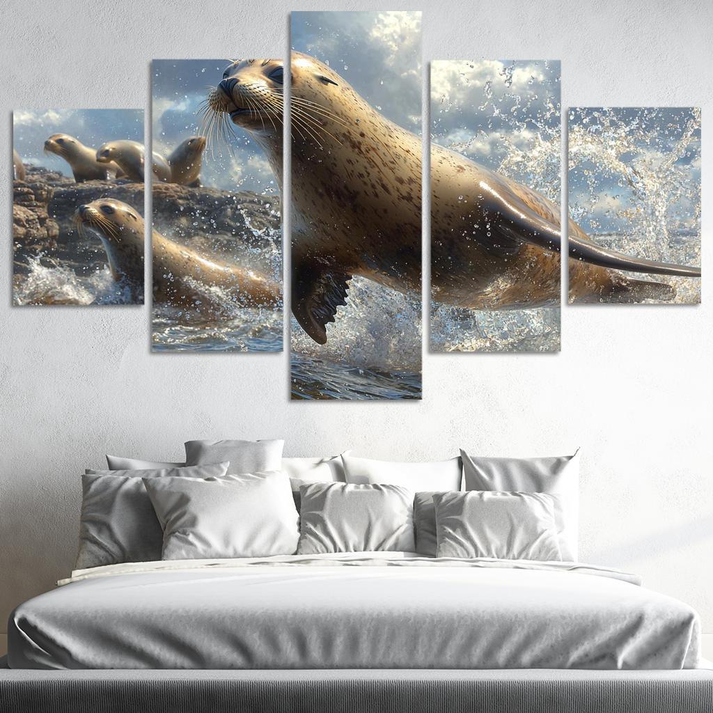 The Playful Sea Lion Acrobat Of The Sea Art Trends