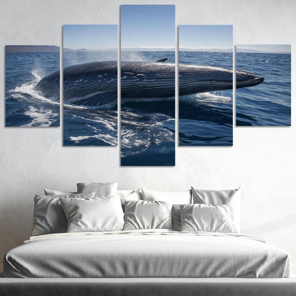 The Enigmatic Blue Whale The Largest Creature On Earth Custom Paintings Frame