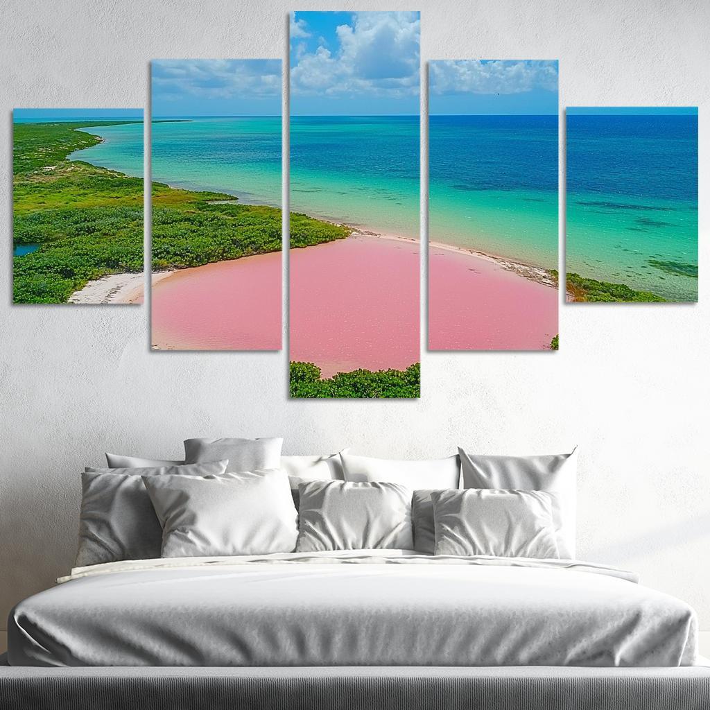Lake Hillier Abstract Paintings Frame
