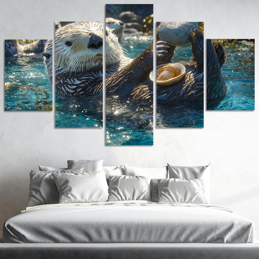 The Playful Sea Otter A Marine Acrobat Art Trends