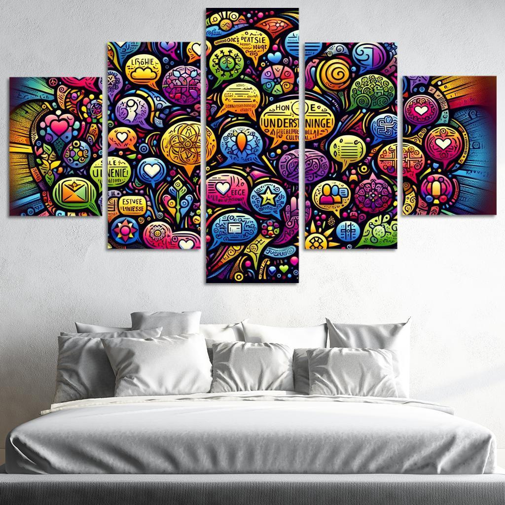 Bridges Of Connection The Power Of Dialogue Multi-panel Paintings