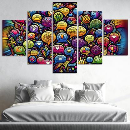 Bridges Of Connection The Power Of Dialogue Multi-panel Paintings