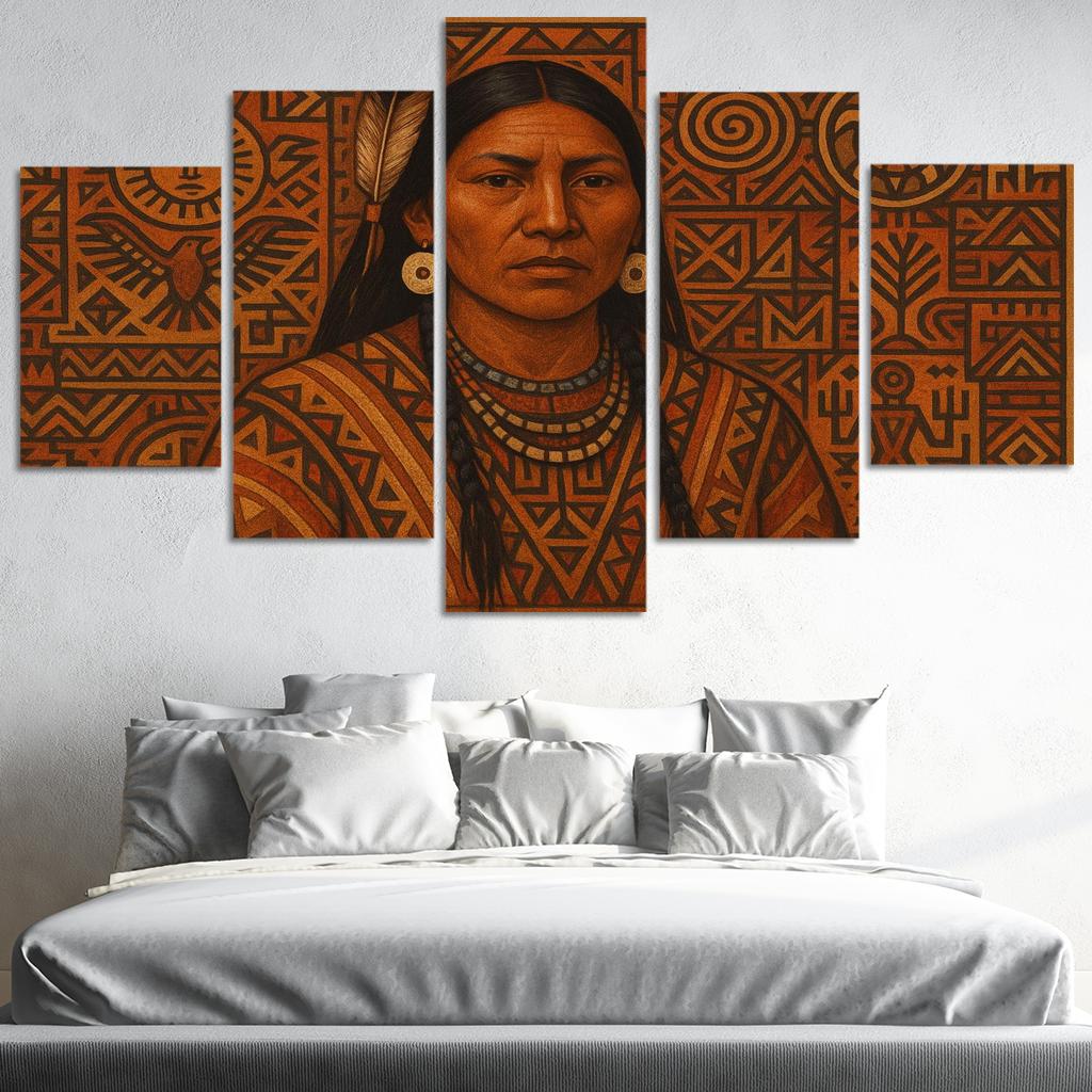 Roots Of Heritage In Indigenous Art Canvas Paintings Frame