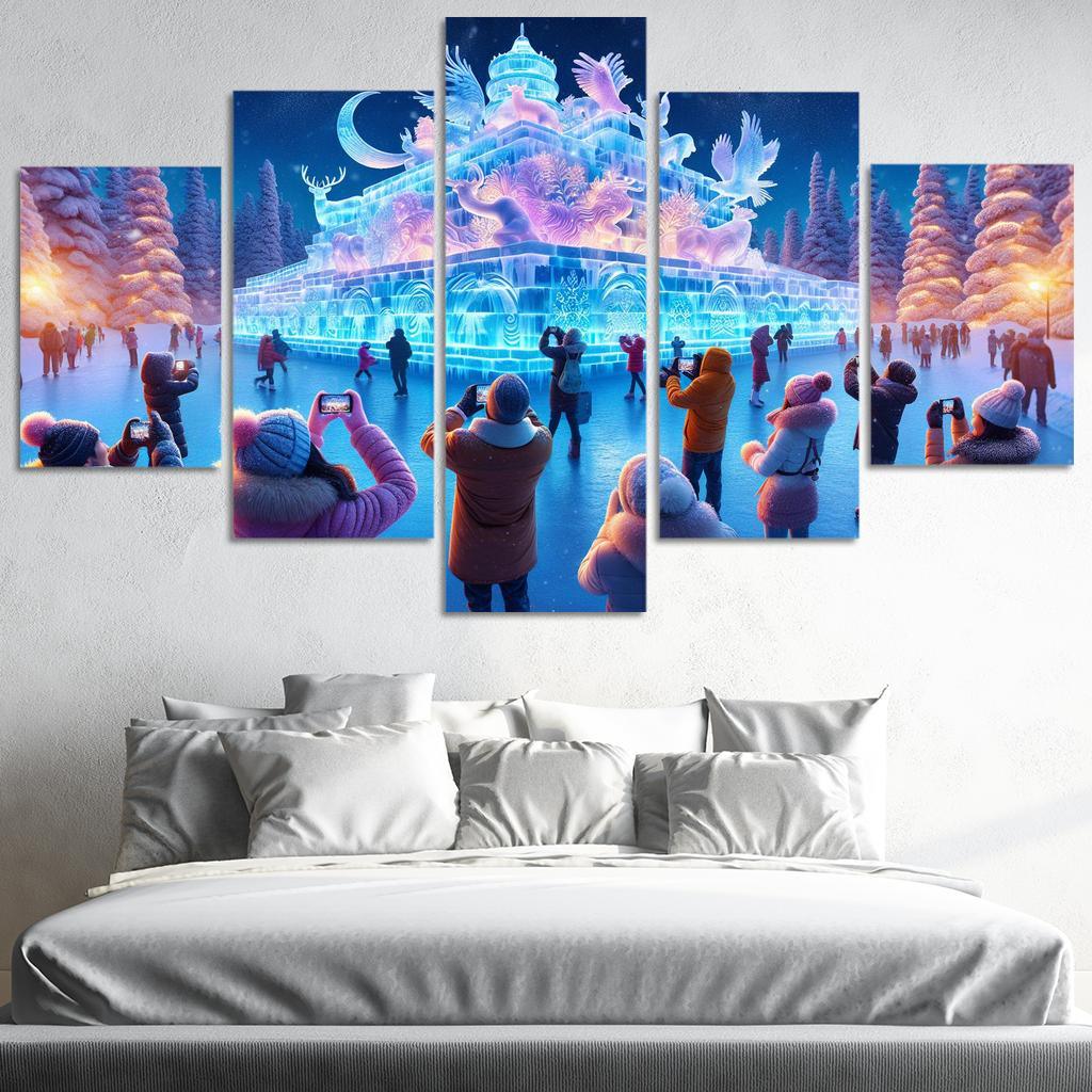 Harbin International Ice And Snow Sculpture Festival - China Modern Paintings Frame
