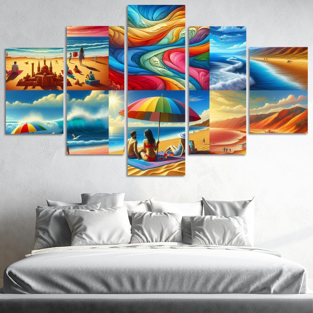 Rainbow Beach Oasis Custom Paintings Frame
