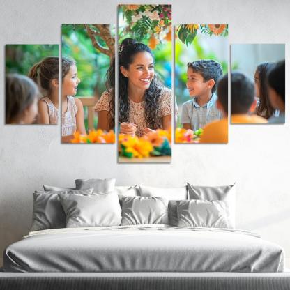 The Circle Of Life Nurturing Connections Custom Paintings Frame