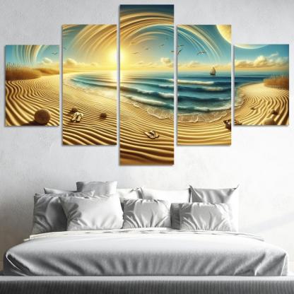 Serenity Sands Beach Premium Artwork Frames