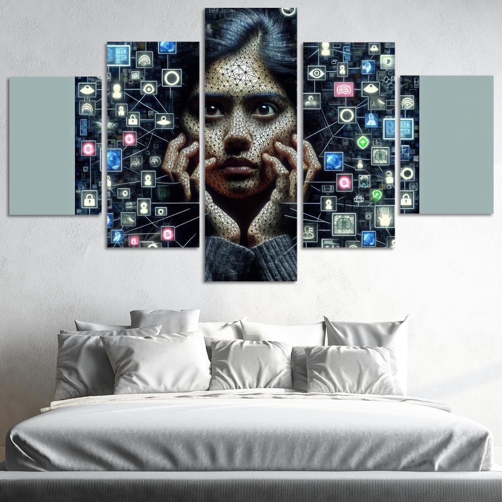 Digital Shadows Privacy In The Modern World Custom Paintings Frame