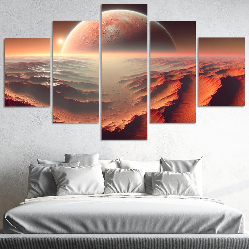 The Evolving Landscape Of Mars Abstract Paintings Frame