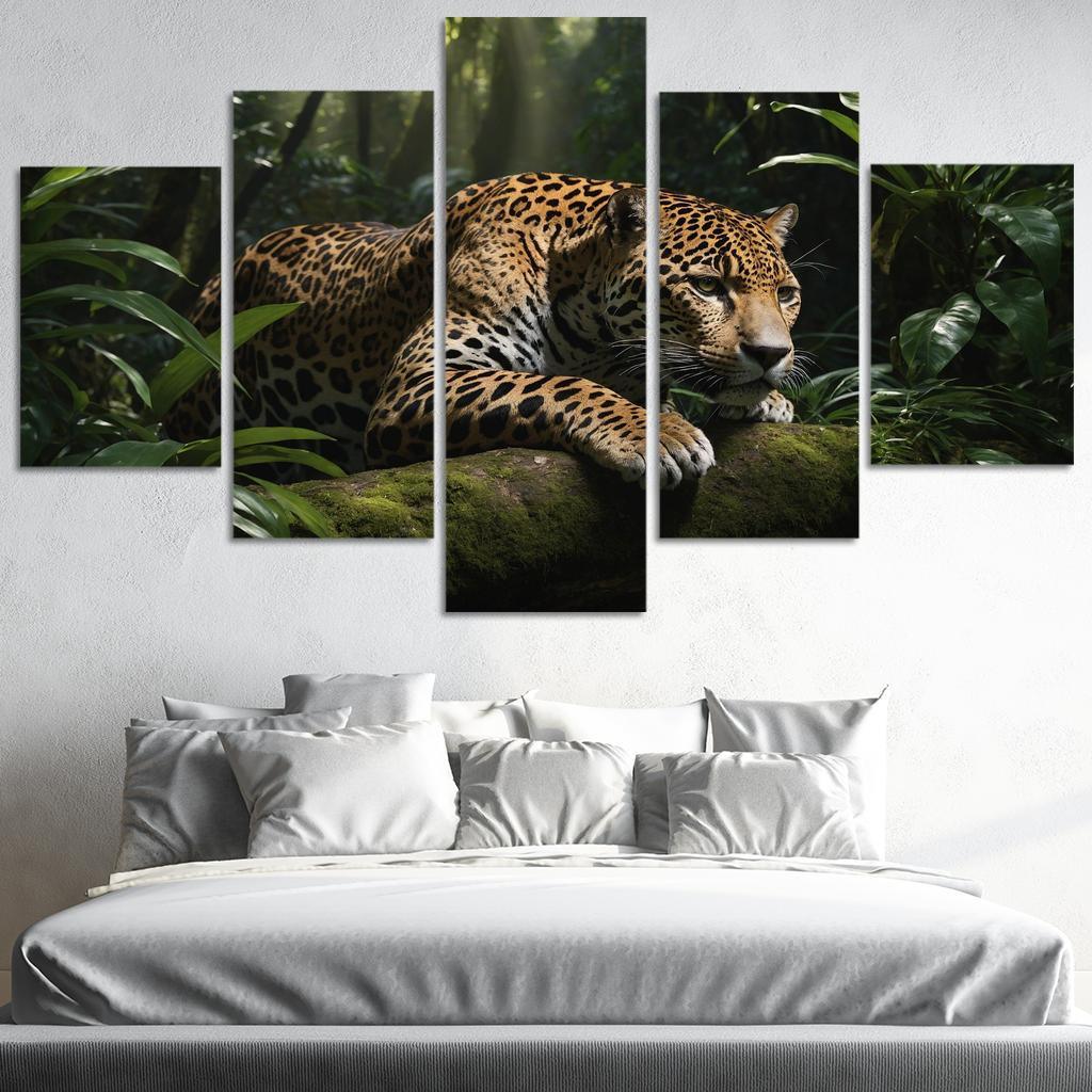 The Mighty Jaguar Stealthy Forest Predator Canvas Paintings Frame