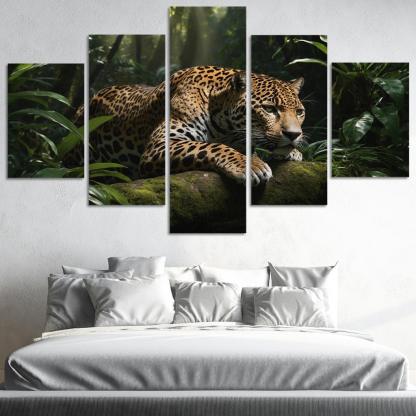 The Mighty Jaguar Stealthy Forest Predator Canvas Paintings Frame