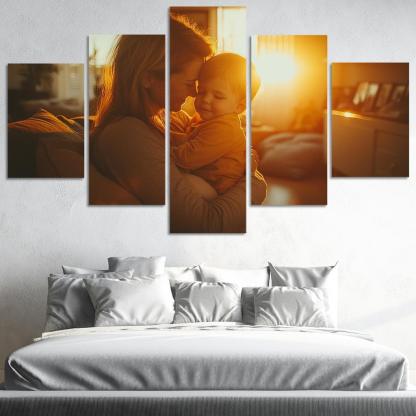 The Strength Of Her Embrace A Safe Haven Custom Paintings Frame