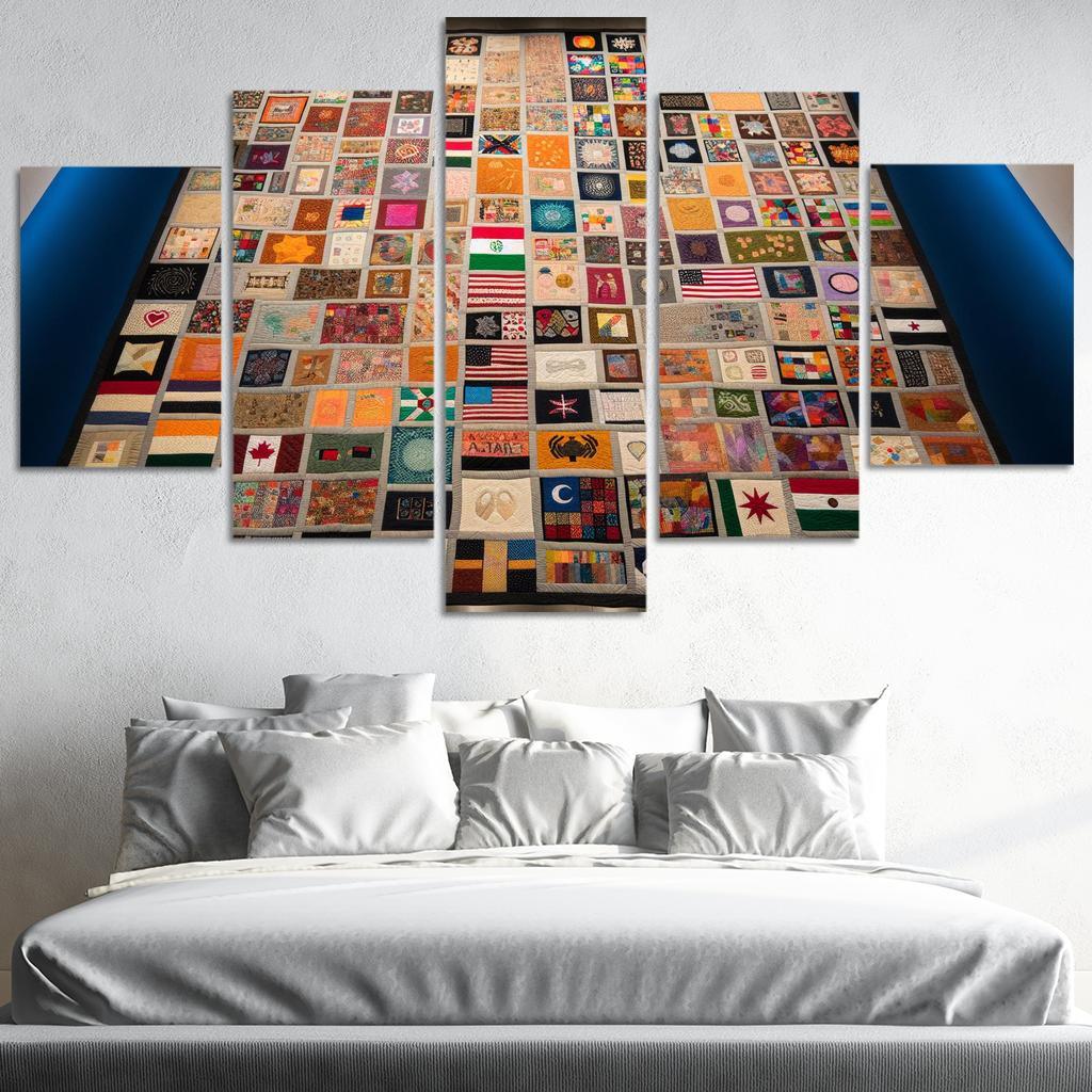 Stitching Together Lives The Impact Of Refugee Crises Custom Paintings Frame