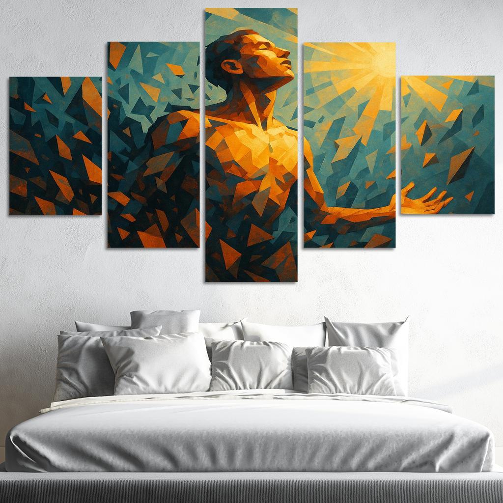 Echoes Of Resilience In Mental Health Art Canvas Paintings Frame