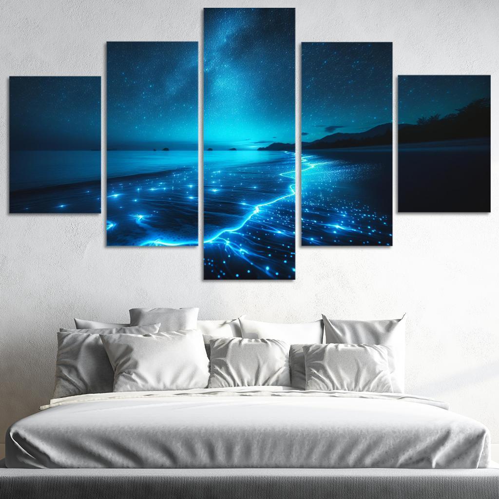 Mystic Waters Nighttime Beach Experience Art Trends