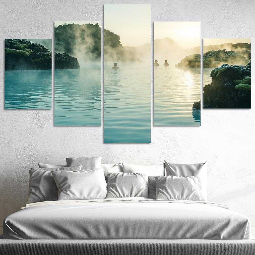 The Blue Lagoon Abstract Paintings Frame