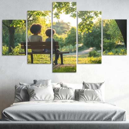 Embracing Change A Mothers Strength In Transition Canvas Paintings Frame