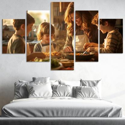 Home Is Where Mom Is The Comfort Of A Mother's Love Canvas Paintings Frame